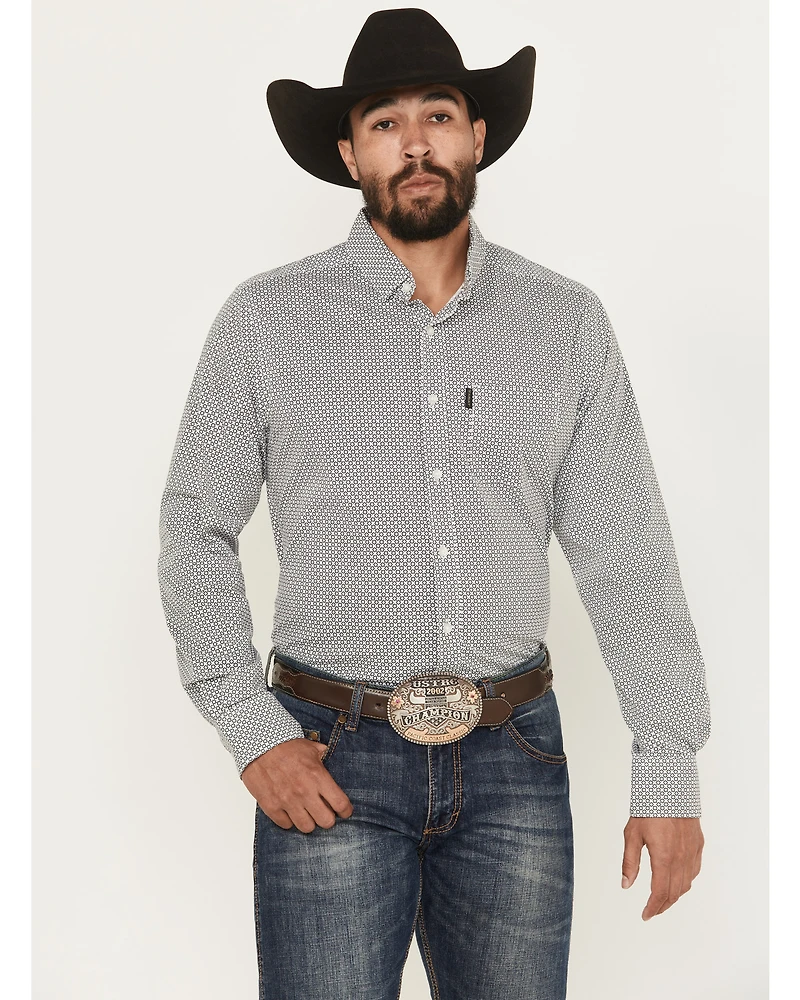 Ariat Men's Meyer Floral Print Long Sleeve Button-Down Western Shirt
