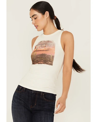 Idyllwind Women's Outlaw Livin Sleeveless Ribbed Tank Top