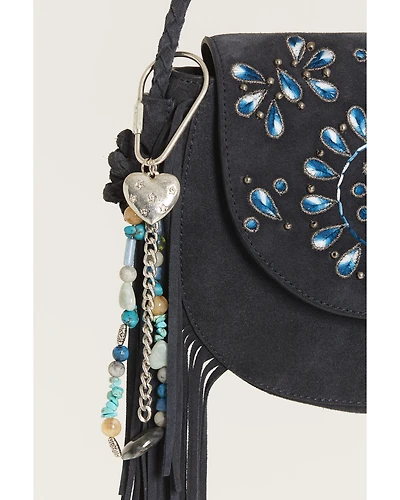 Shyanne Women's Tonal Turquoise Heart Bag Charm