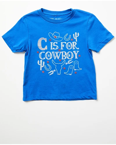 Cody James Toddler Boys' C Is For Cowboy Short Sleeve Graphic T-Shirt