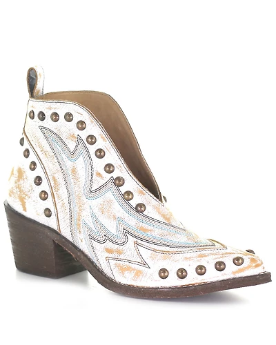 Circle G Women's Studded Booties - Snip Toe