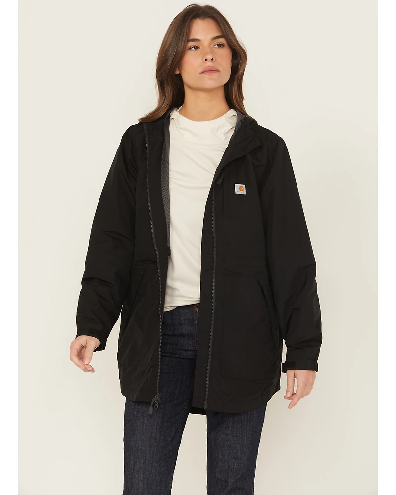 Carhartt Women's Black Rain Defender Nylon Coat