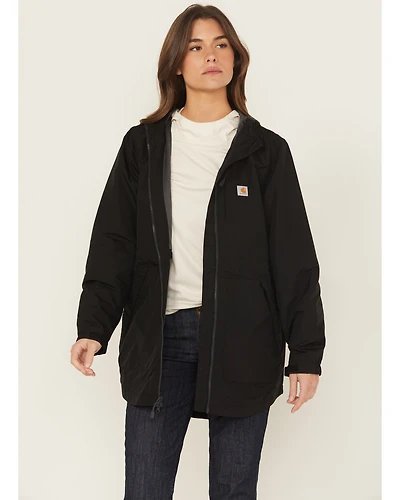Carhartt Women's Black Rain Defender Nylon Coat