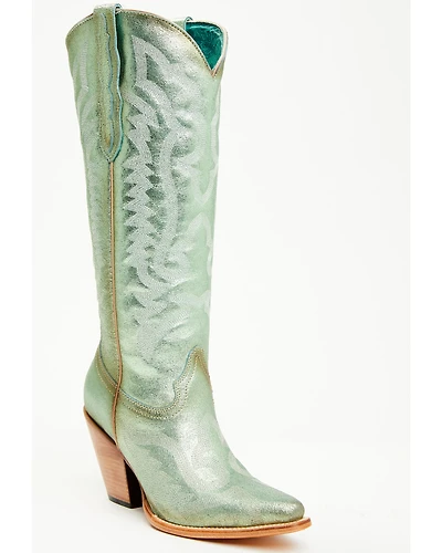 Corral Women's Metallic Tall Western Boots - Snip Toe