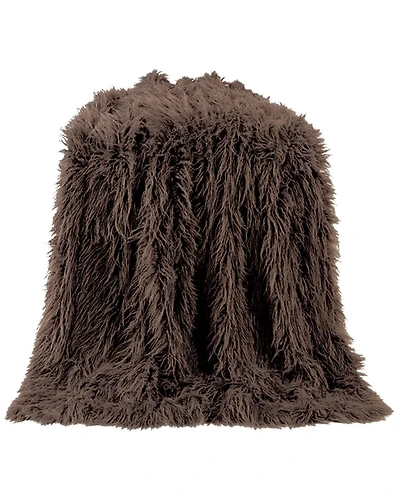 HiEnd Accents Mongolian Faux Fur Throw Blanket