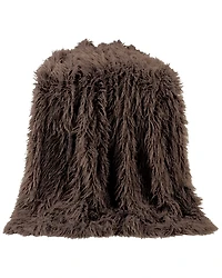 HiEnd Accents Mongolian Faux Fur Throw Blanket