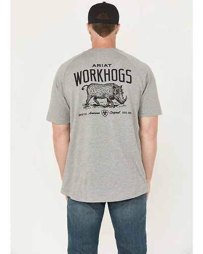 Ariat Men's Rebar Cotton Strong Workhog Short Sleeve Work T-Shirt