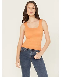Rock & Roll Denim Women's Floral Jacquard Tank Top