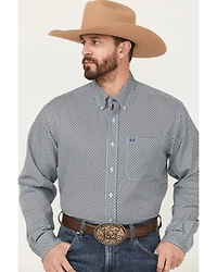 Cinch Men's Geo Print Long Sleeve Button-Down Performance Stretch Western Shirt