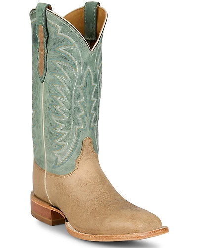 Justin Men's Burchett Performance Western Boots - Broad Square Toe
