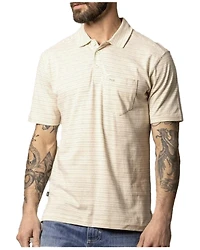 Kimes Ranch Men's Harlan Striped Short Sleeve Button-Down Polo Shirt
