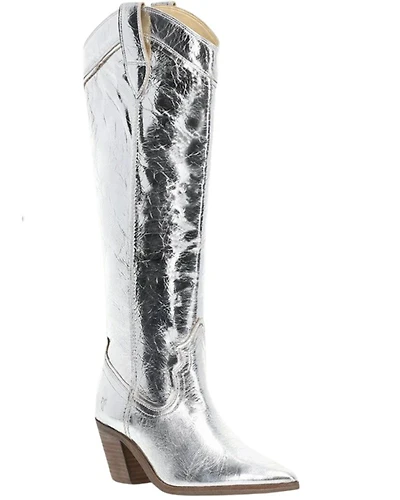 Frye Women's Sara Metallic Tall Western Boots - Round Toe