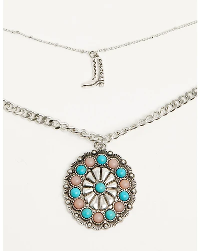Shyanne Women's Concho Layered Necklace