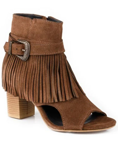 Roper Women's Mike Fringe Buckle Sandals