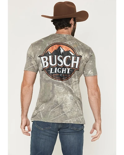 Buckwear Men's Busch Blaze Camo Print Short Sleeve Graphic T-Shirt