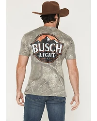 Buckwear Men's Busch Blaze Camo Print Short Sleeve Graphic T-Shirt