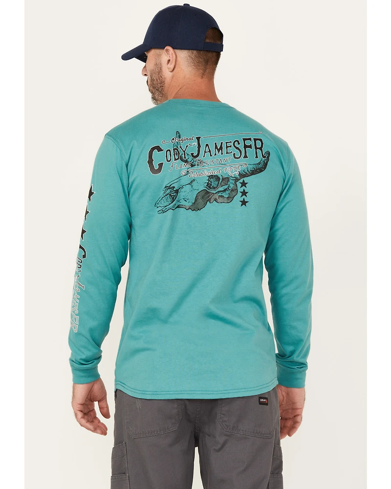Cody James Men's FR Authentic Long Sleeve Graphic Work T-Shirt