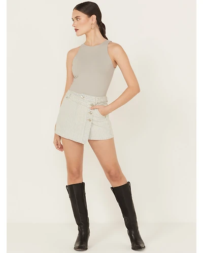 Free People Women's Wynne Railroad Mini Skirt
