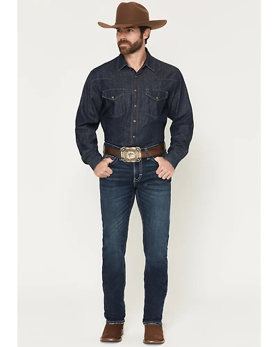 Ariat Men's M8 Hillcrest Matthew Dark Wash Modern Slim Straight Stretch Denim Jeans