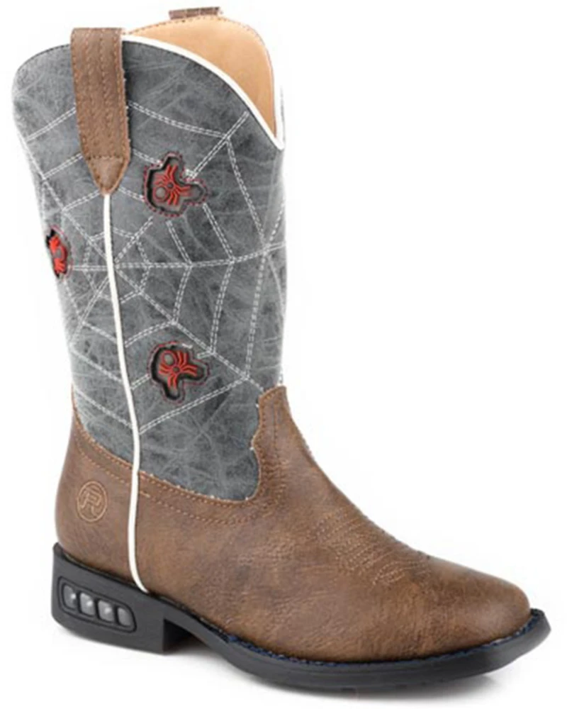 Roper Boys' Spidie Western Boots - Broad Square Toe