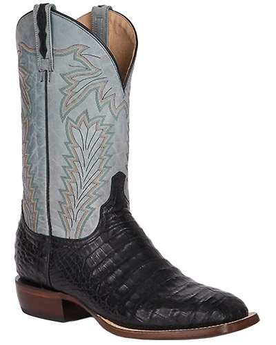 Lucchese Men's Exotic Caiman Western Boots - Broad Square Toe