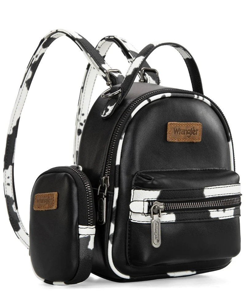 Wrangler Women's Cow Print Mini Backpack