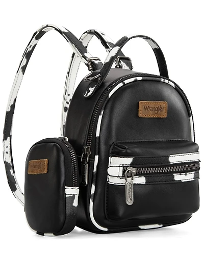 Wrangler Women's Cow Print Mini Backpack