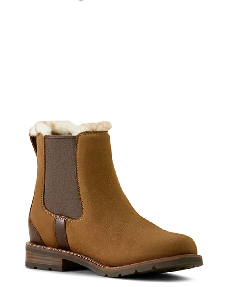 Ariat Women's Wexford Sherpa Waterproof Chelsea Boots - Round Toe