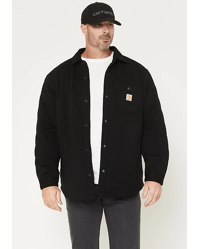 Carhartt Men's Rain Defender® Loose Fit Heavyweight Quilted Snap Front Shirt Jacket