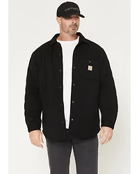Carhartt Men's Rain Defender® Loose Fit Heavyweight Quilted Snap Front Shirt Jacket