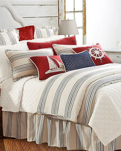 HiEnd Accents Prescott Striped Print King Set - 3 Piece
