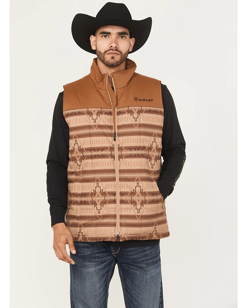 Ariat Men's Crius Southwestern Print Concealed Carry Insulated Vest