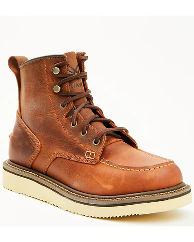 Hawx Men's 6" Lace-Up Moc Work Boots - Soft Toe