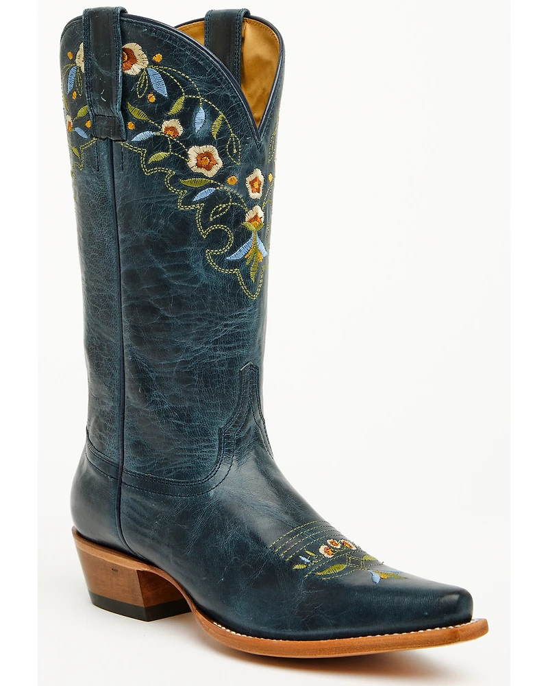 Shyanne Women's Stephanie Floral Western Boots - Snip Toe