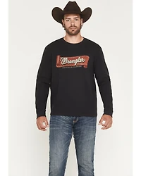 Wrangler Men's Rope Logo Waffle Knit Long Sleeve Shirt