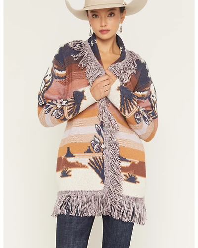 Idyllwind Women's Skyview Scenic Steerhead Cardigan