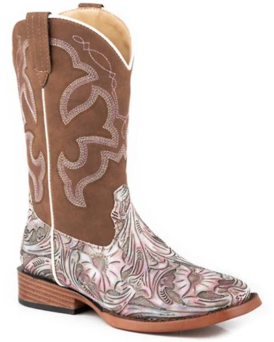 Roper Little Girls' Raya Western Boots - Broad Square Toe