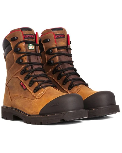 ROYER Men's 8" Revolt Megagrip Pro Work Boots - Carbon Toe
