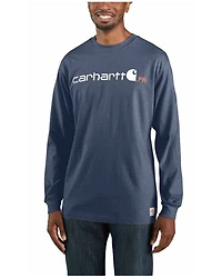 Carhartt Men's FR Force Midweight Logo Long Sleeve Work T-Shirt