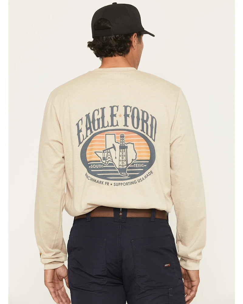 Benchmark FR Men's Ford Shale of South Texas Long Sleeve Work T-Shirt