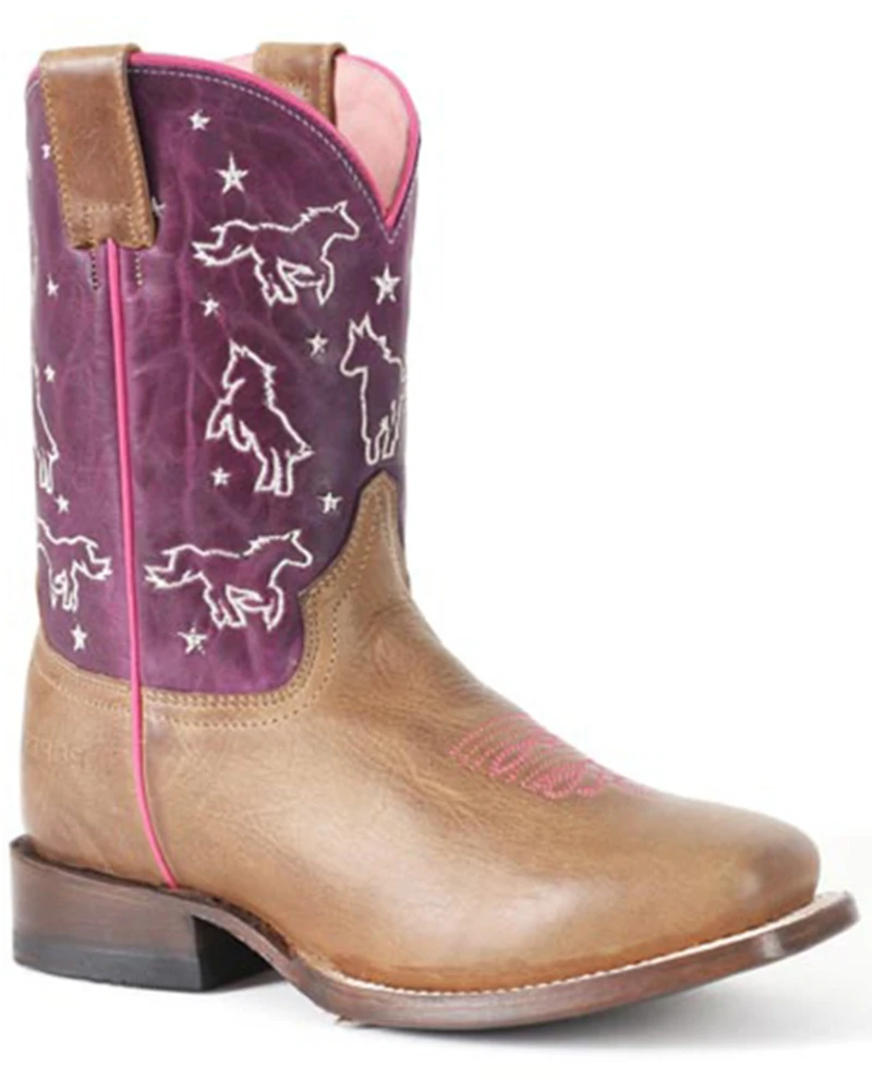 Roper Little Girls' Bella Western Boots - Broad Square Toe