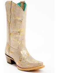 Corral Girls' Golden Touches Suede Western Boots - Snip Toe