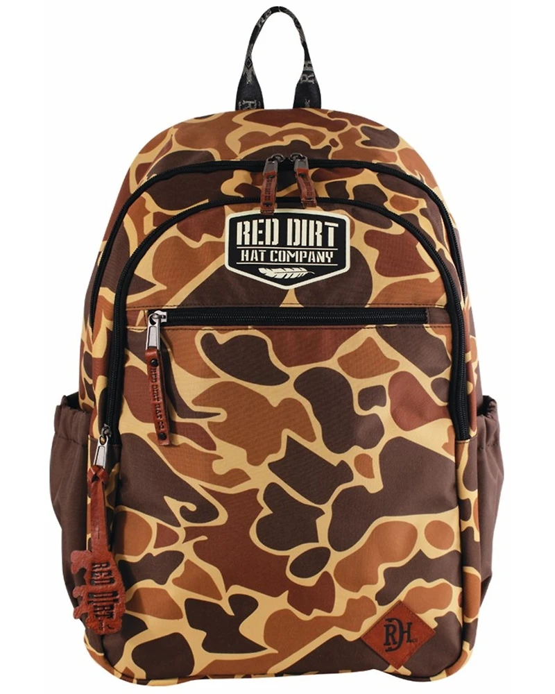 Red Dirt Hat Camo Print Backpack
