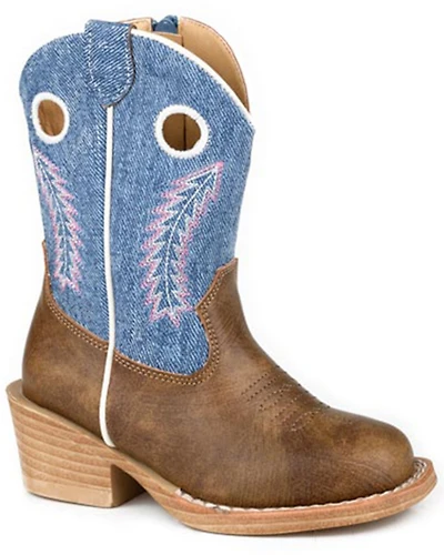 Roper Toddler Girls' Willow Western Boots - Broad Square Toe