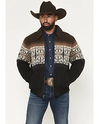 Panhandle Men's Pueblo Southwestern Border Print Bomber Jacket