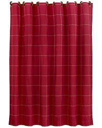HiEnd Accents Windowpane Shower Curtain