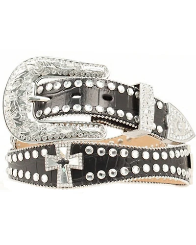 Blazin Roxx Women's Scalloped Studded & Cross Belt
