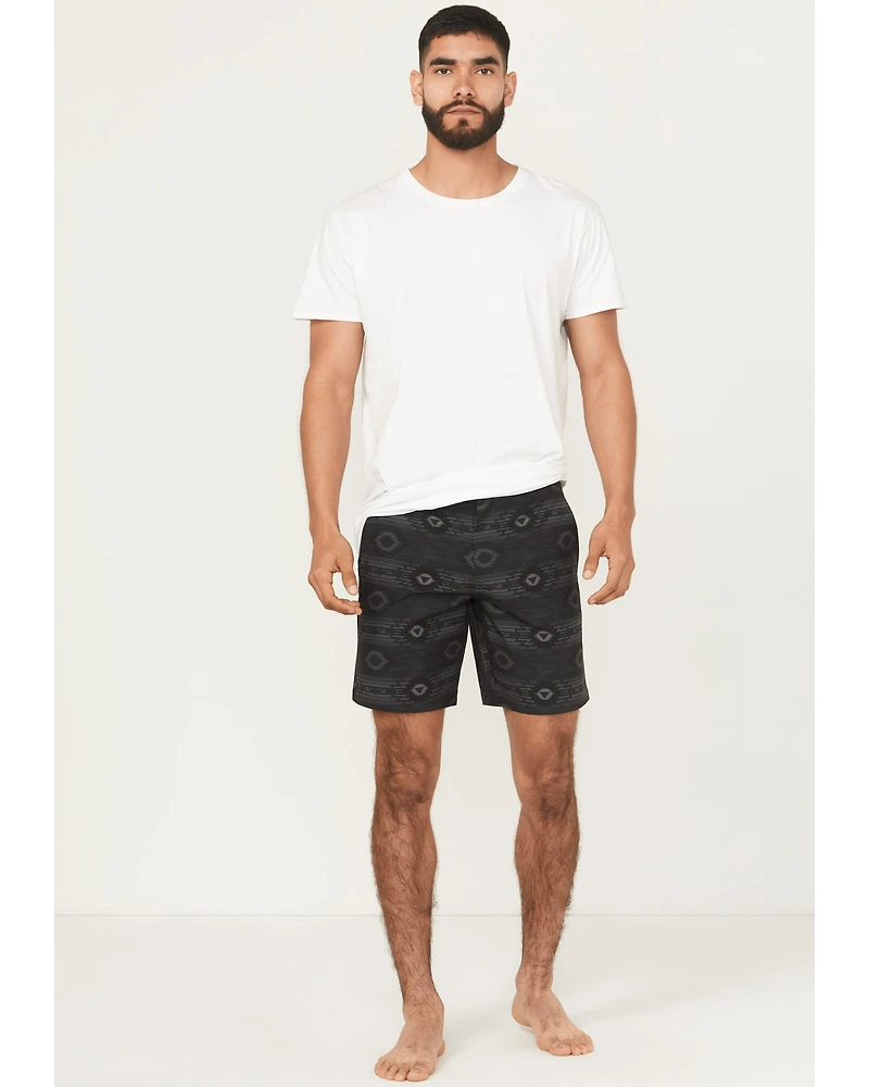 Rock & Roll Denim Men's Southwestern Print Stretch Chino Shorts