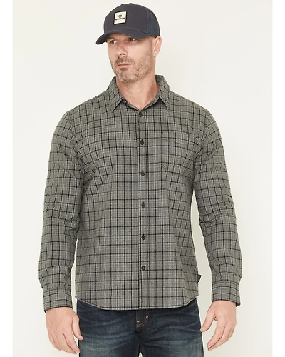 Brothers and Sons Men's Bryce Plaid Print Long Sleeve Button-Down Western Shirt