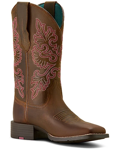 Ariat Women's Round Up StretchFit Western Boots - Broad Square Toe